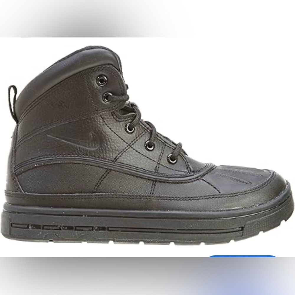 Nike Men's Black Leather Sneakers